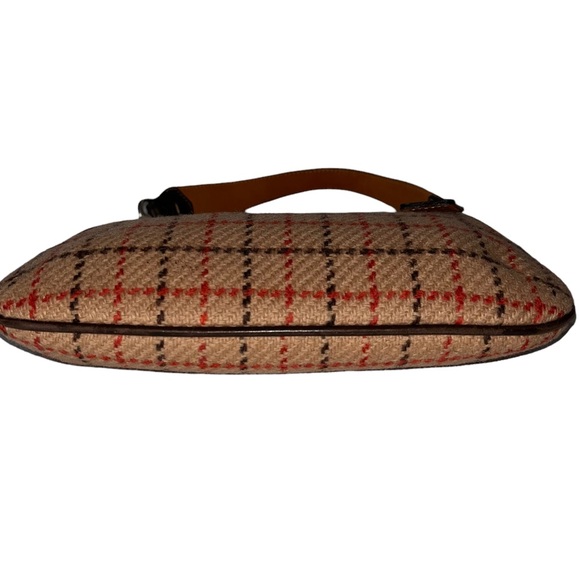 COACH #9614-Tattersall Plaid Wool Baguette (Special Edition! - Picture 7 of 14